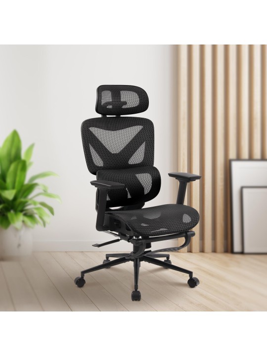 Cadeira de escritório Reston, preto/preto