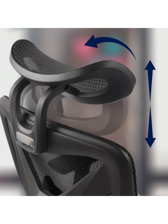 Cadeira de escritório Reston, preto/preto