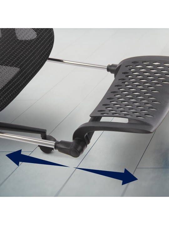 Cadeira de escritório Reston, preto/preto