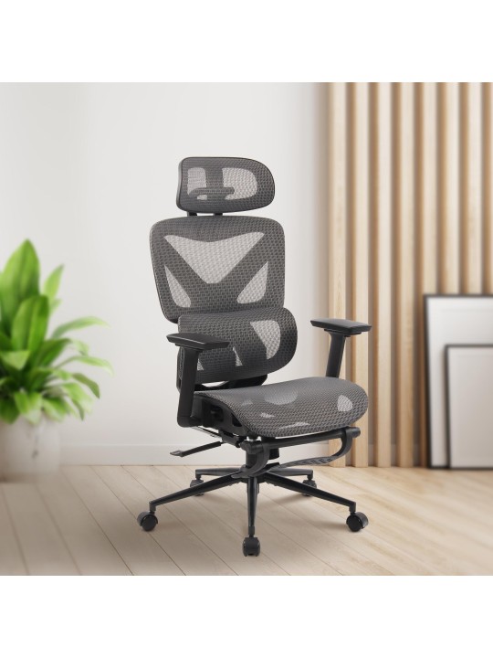 Cadeira de escritório Reston, preto/cinza