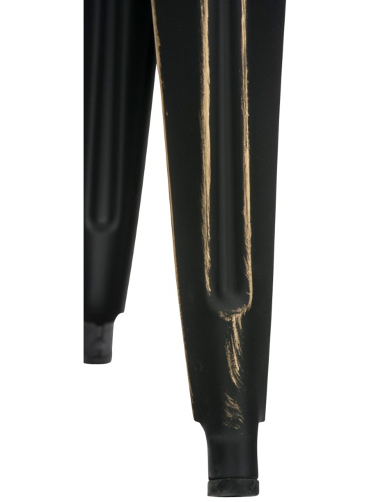 Banqueta Armin antiga, preto-dourado