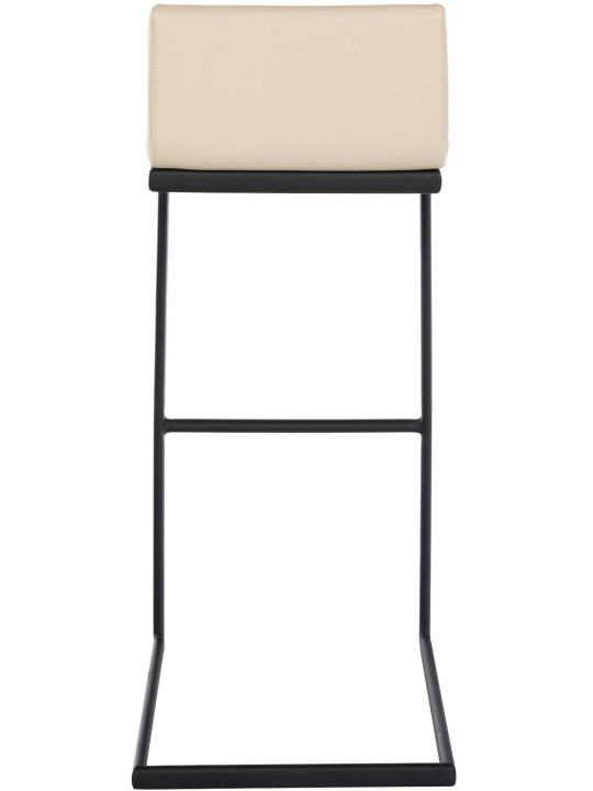 Banqueta alta Newport couro sintético B, creme