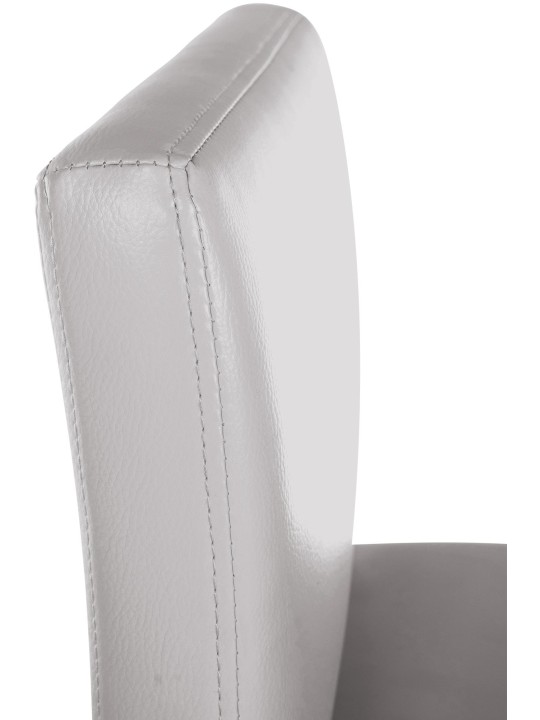 Banqueta alta Newport couro sintético B, branco