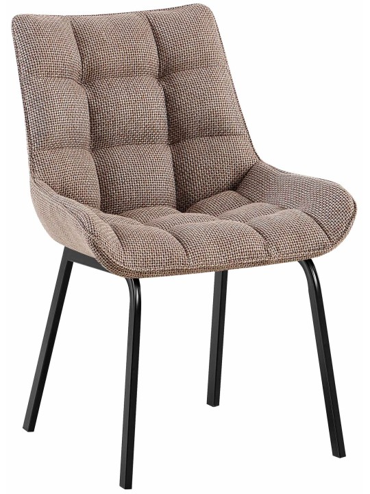 Cadeira Saranda tecido, castanho terra