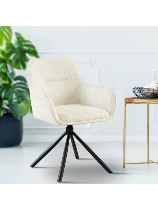 Cadeira Tipton tecido, creme Cadeira Tipton tecido, creme