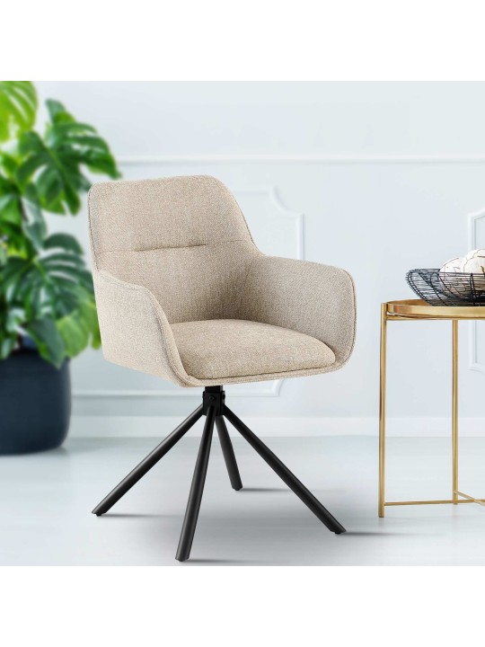 Cadeira Tipton tecido, taupe