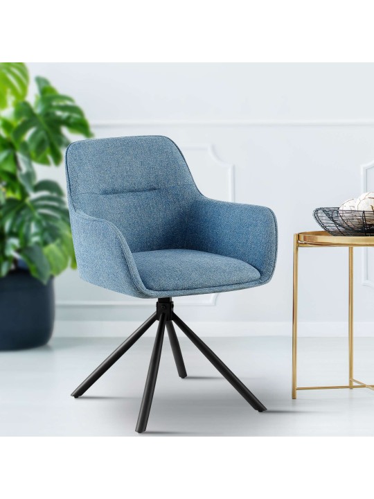 Cadeira Tipton tecido, azul Cadeira Tipton tecido, azul