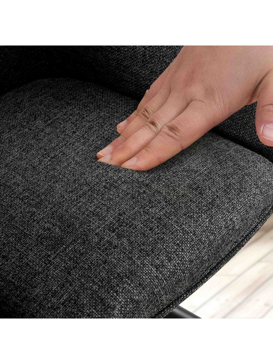 Cadeira Tipton tecido, cinza escuro Cadeira Tipton tecido, cinza escuro