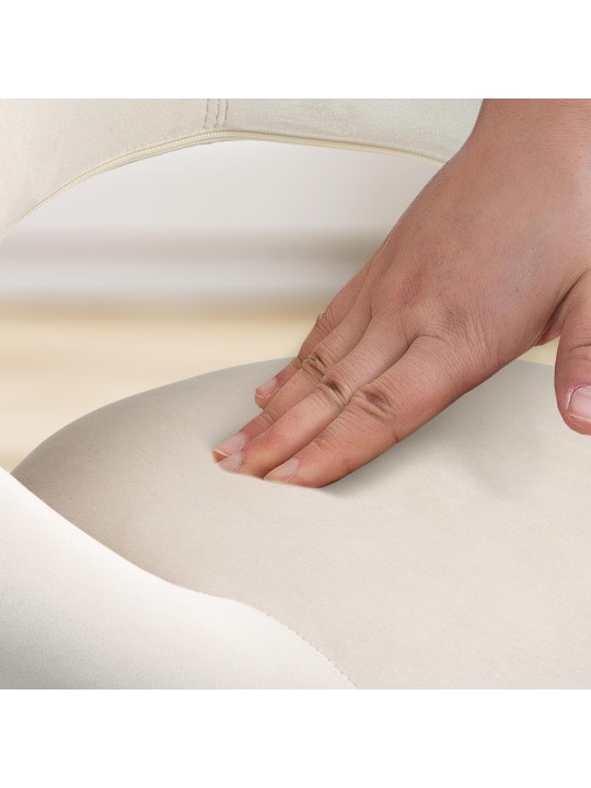 Banqueta alta veludo Olinda, creme Banqueta alta veludo Olinda, creme