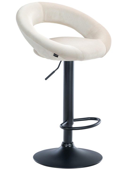 Banqueta alta veludo Olinda, creme Banqueta alta veludo Olinda, creme