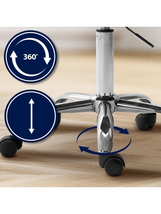 Banqueta de trabalho em veludo Olinda, castanho Banqueta de trabalho em veludo Olinda, castanho