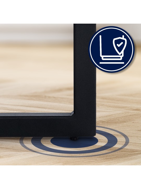 Banqueta alta Hopewell couro sintético B, preto