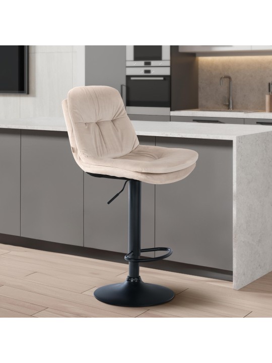 Banqueta alta veludo louro, creme Banqueta alta veludo louro, creme