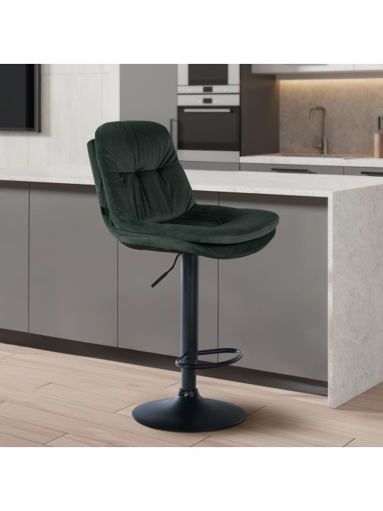 Banqueta alta veludo louro, verde escuro Banqueta alta veludo louro, verde escuro