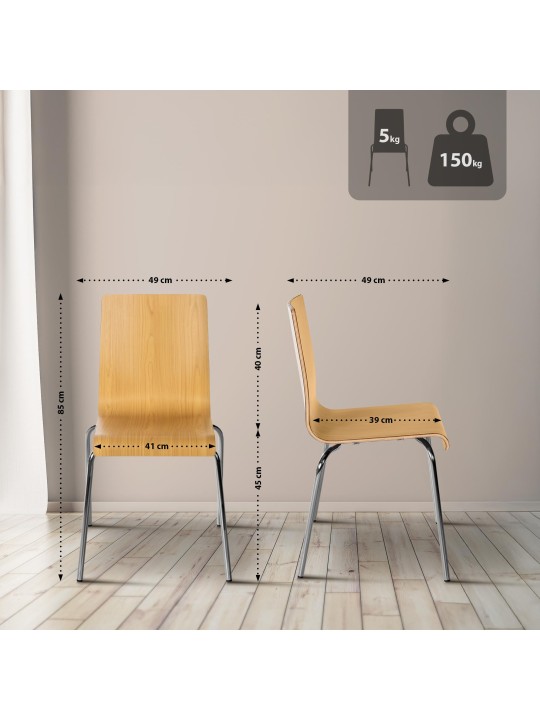 Cadeira para visitantes Gahanna, natural