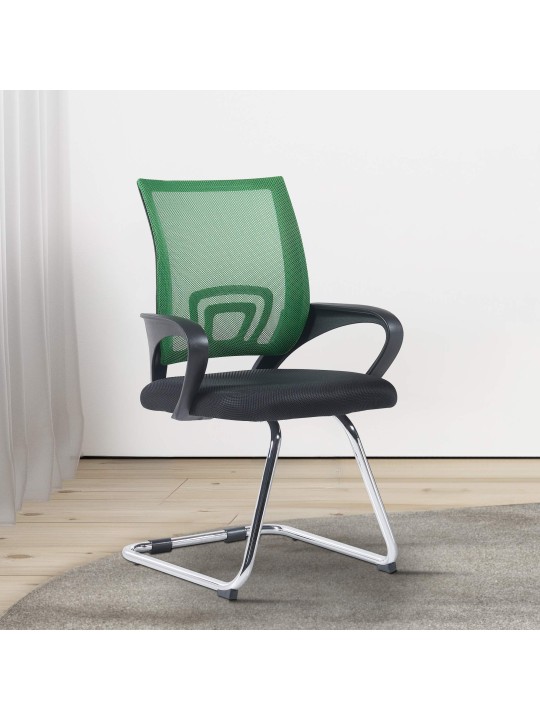 Conjunto de 2 cadeiras para visitantes Eureka, verde