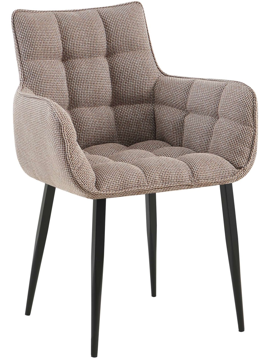 Cadeira Tirana tecido, castanho terra