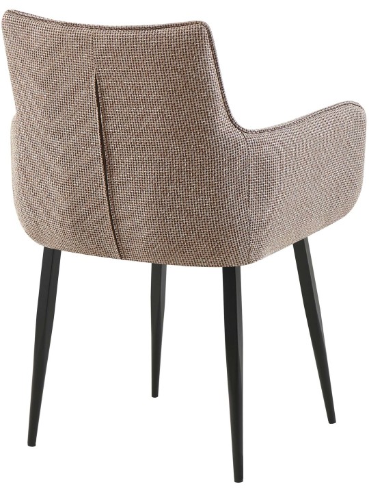 Cadeira Tirana tecido, castanho terra