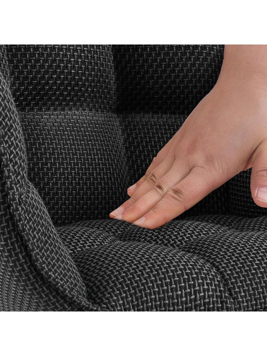 Cadeira Tirana tecido, cinza titânio