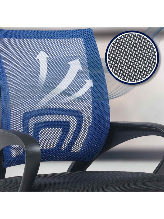 Cadeira de escritório genial, azul Cadeira de escritório genial, azul