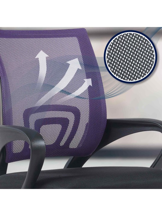 Cadeira de escritório genial, lilás