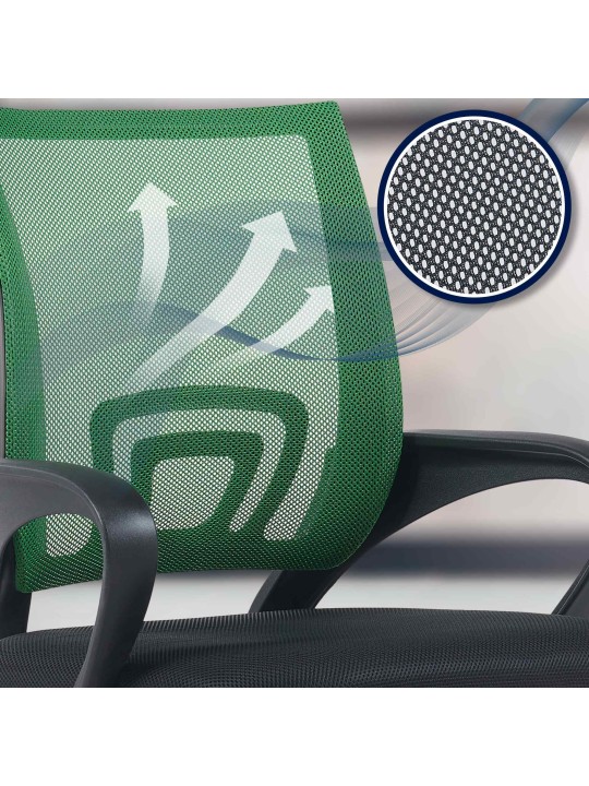 Cadeira de escritório genial, verde