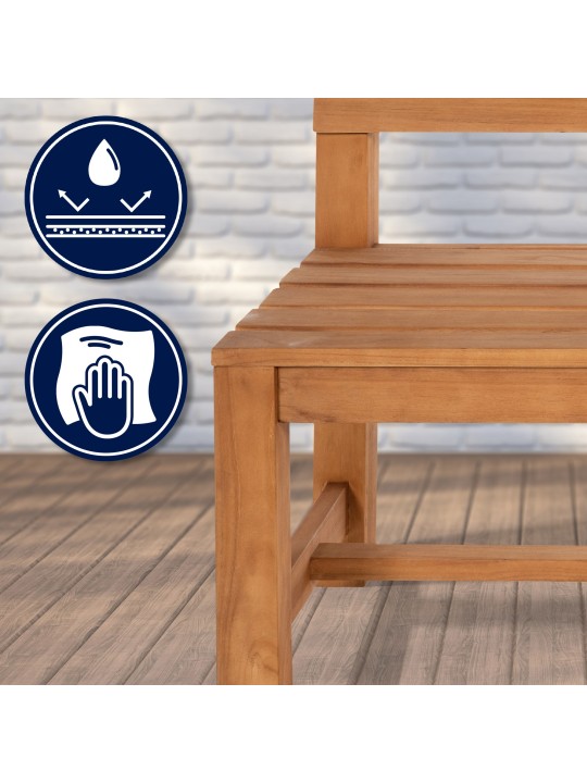 Banco de teca Augusta 180 cm, teca Banco de teca Augusta 180 cm, teca