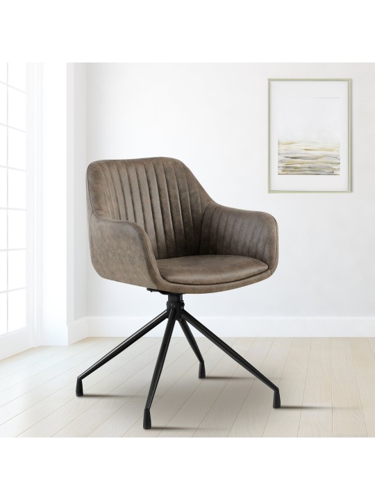 Cadeira de jantar vintage Welby, cinza Cadeira de jantar vintage Welby, cinza