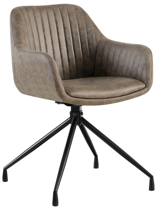 Cadeira de jantar vintage Welby, cinza Cadeira de jantar vintage Welby, cinza