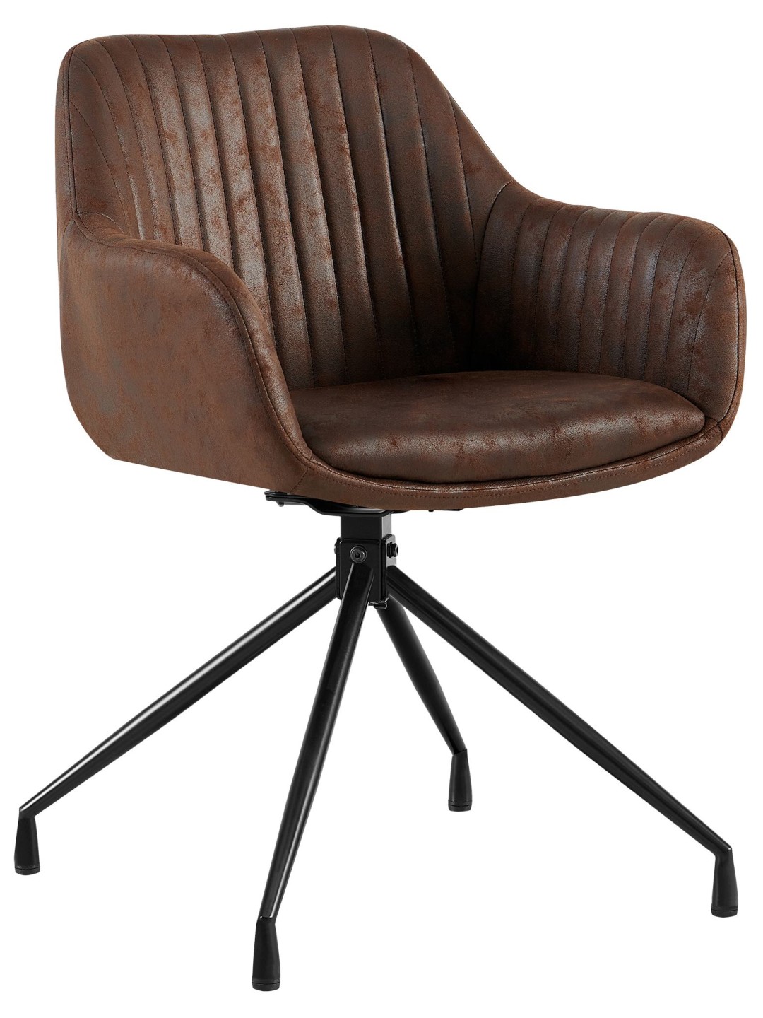 Cadeira de jantar vintage Welby, castanho escuro