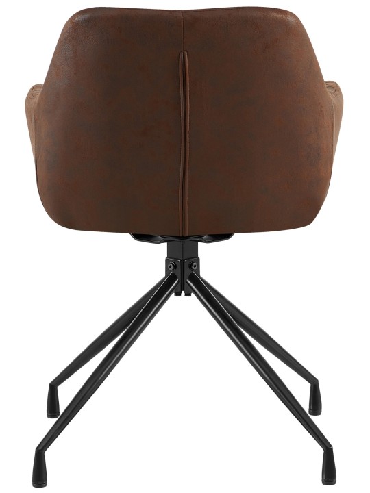 Cadeira de jantar vintage Welby, castanho escuro Cadeira de jantar vintage Welby, castanho escuro