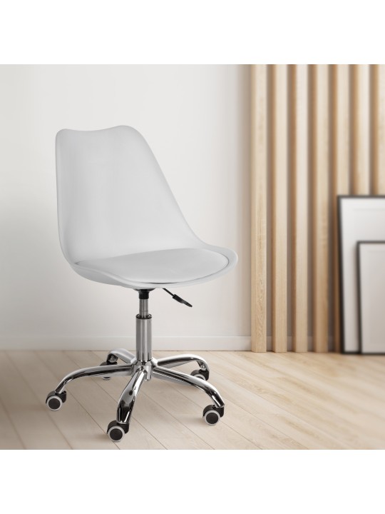 Banqueta de trabalho Laflin, branco