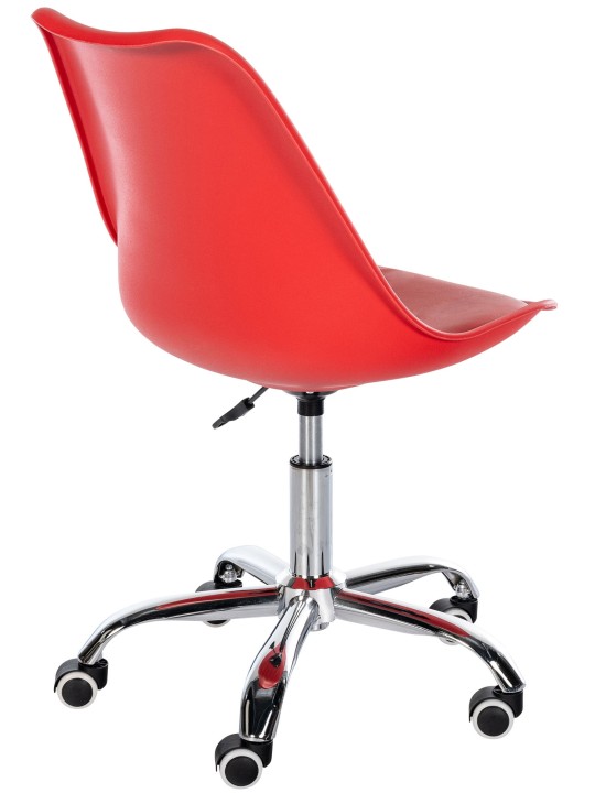 Banqueta de trabalho Laflin, vermelho