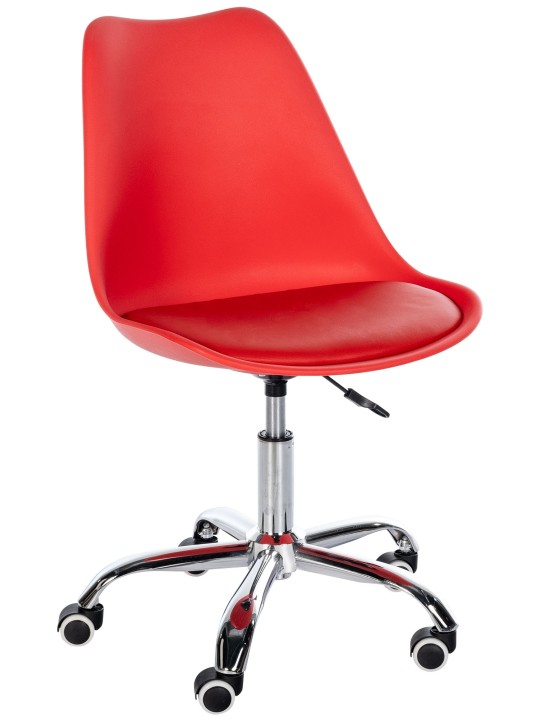 Banqueta de trabalho Laflin, vermelho