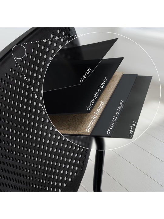 Cadeira Kaber, preto/preto