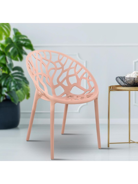 Conjunto de 4 cadeiras Hope, rosa