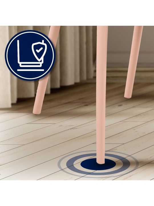 Conjunto de 4 cadeiras Hope, rosa