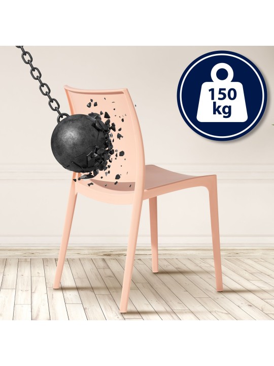 Cadeira meton, pêssego