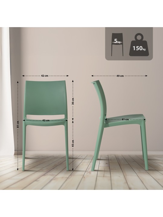 Cadeira meton, oliva