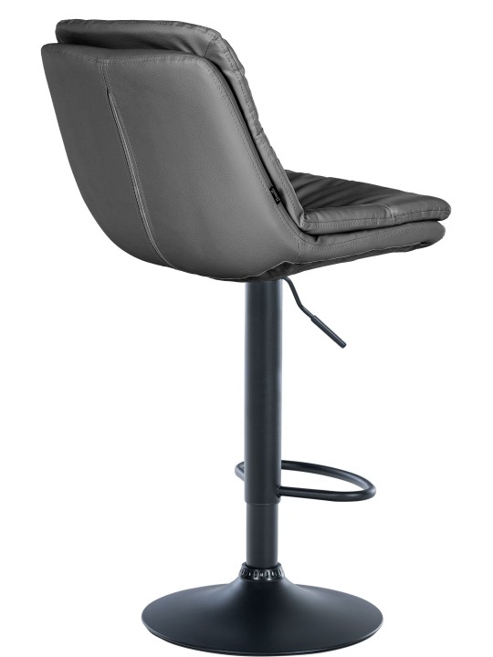 Banqueta alta em pele sintética Laurel, cinza