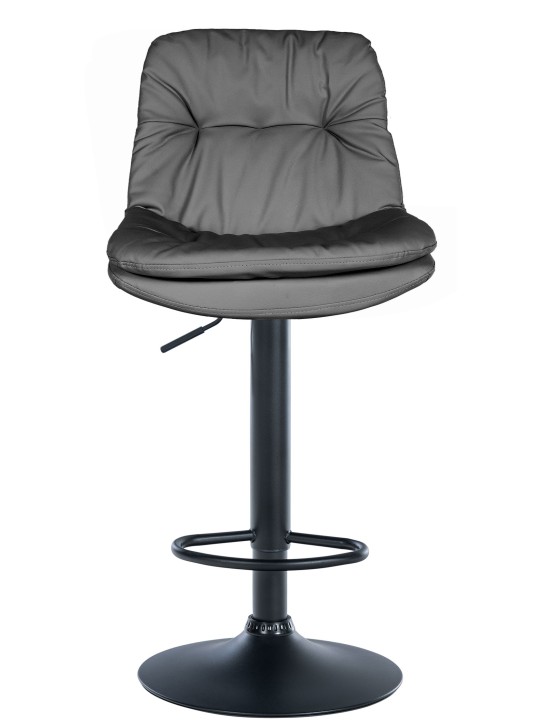 Banqueta alta em pele sintética Laurel, cinza