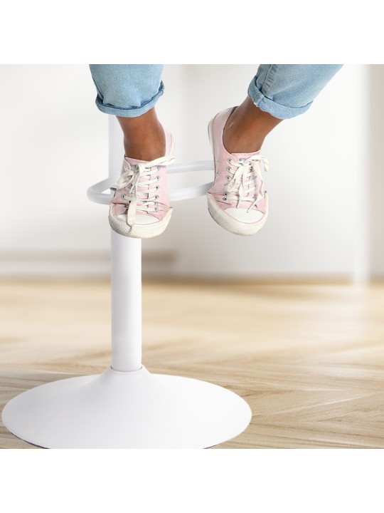 Conjunto de 4 bancos altos Aveiro, branco Conjunto de 4 bancos altos Aveiro, branco