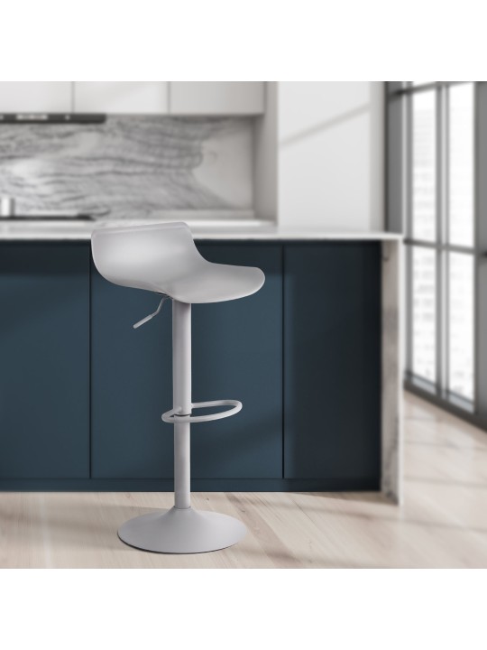 Conjunto de 4 bancos altos Aveiro, cinza