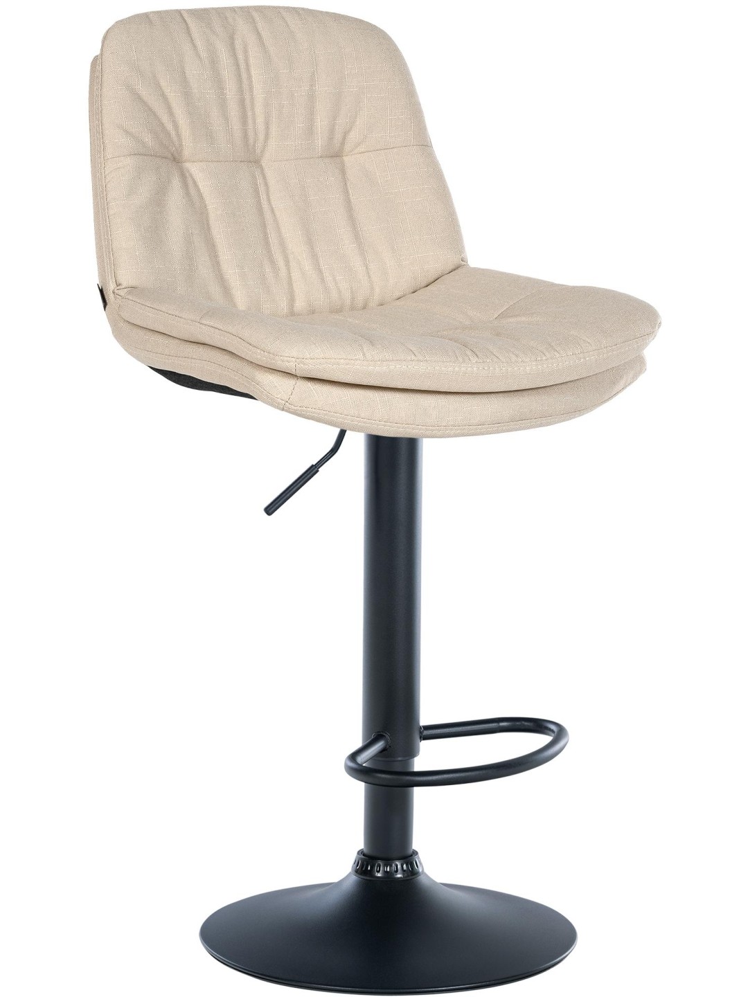 Banqueta alta tecido louro, creme