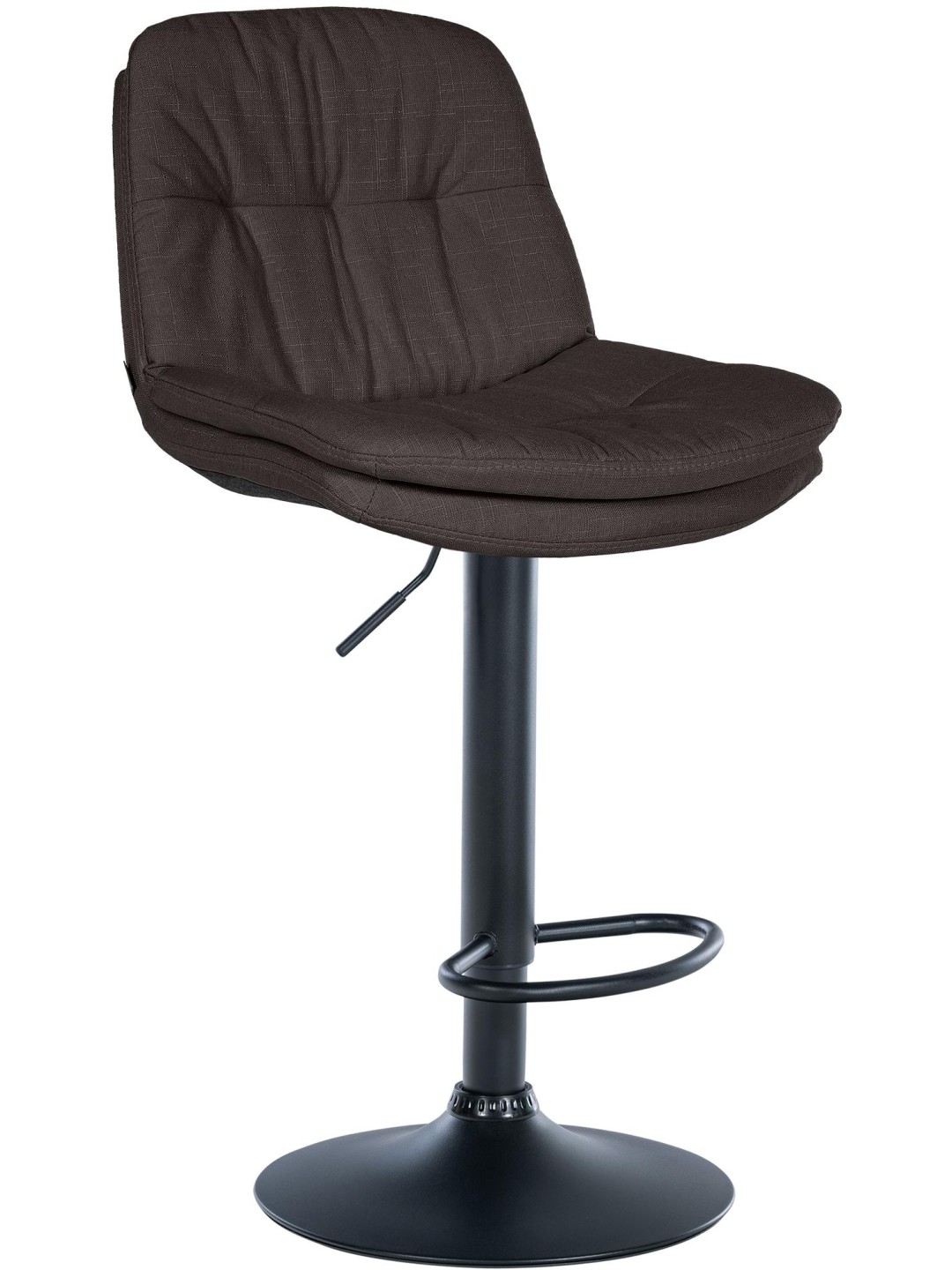 Banqueta alta tecido louro, cinza escuro