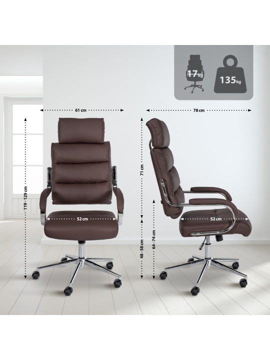 Cadeira de escritório Campo, castanho Cadeira de escritório Campo, castanho