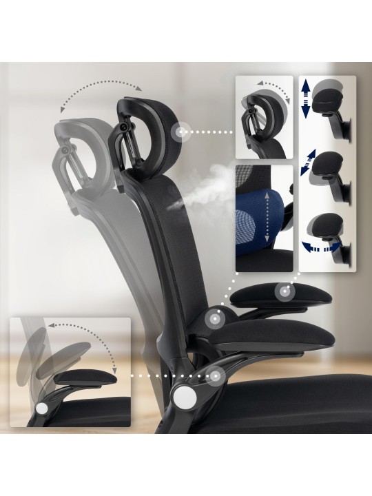 Cadeira de escritório Newberg, preto