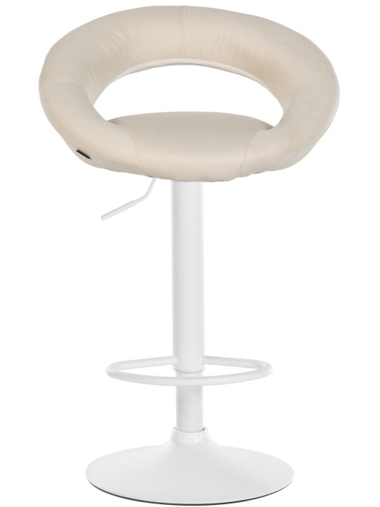 Conjunto de 2 bancos altos tecido Olinda, creme Conjunto de 2 bancos altos tecido Olinda, creme