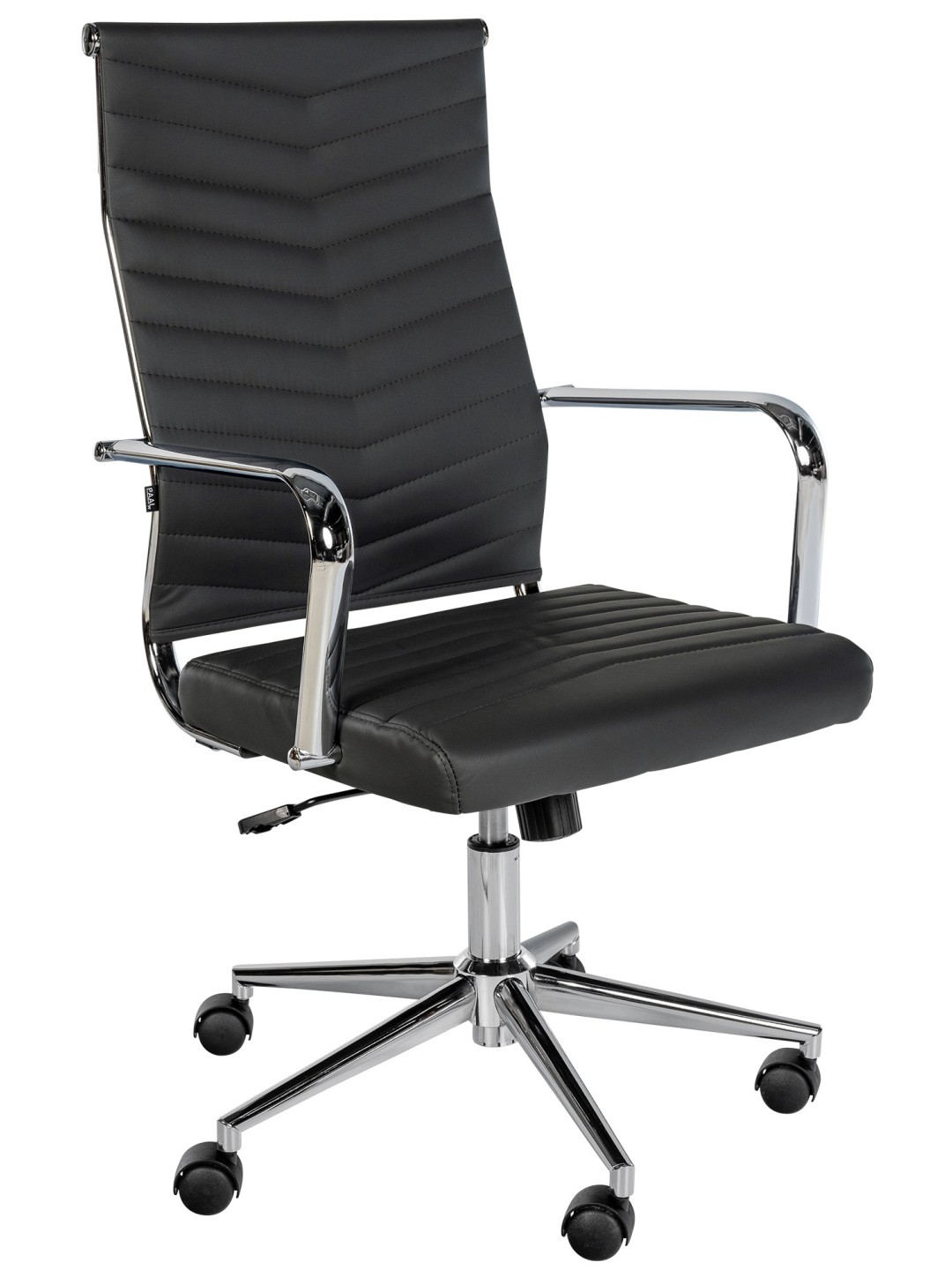 Cadeira de escritório de couro sintético Canby, preto