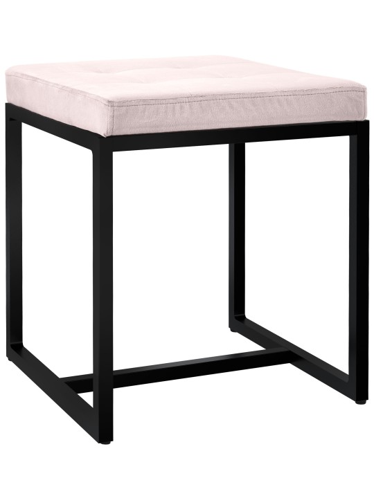 Banqueta de veludo Barci B, creme Banqueta de veludo Barci B, creme